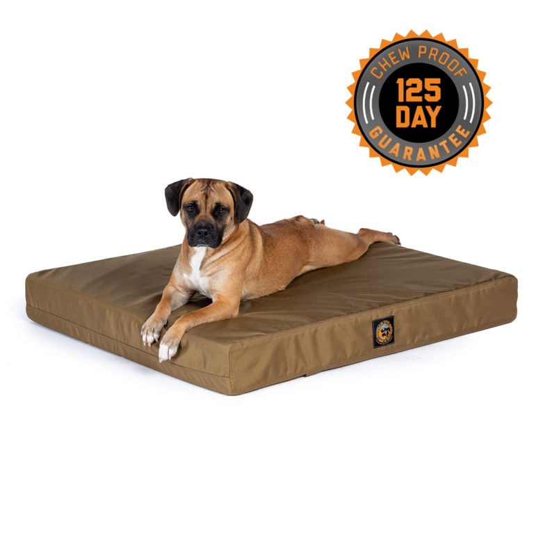 Solid Color Gorilla Ballistic Tough Rectangular Orthopedic Dog Bed™