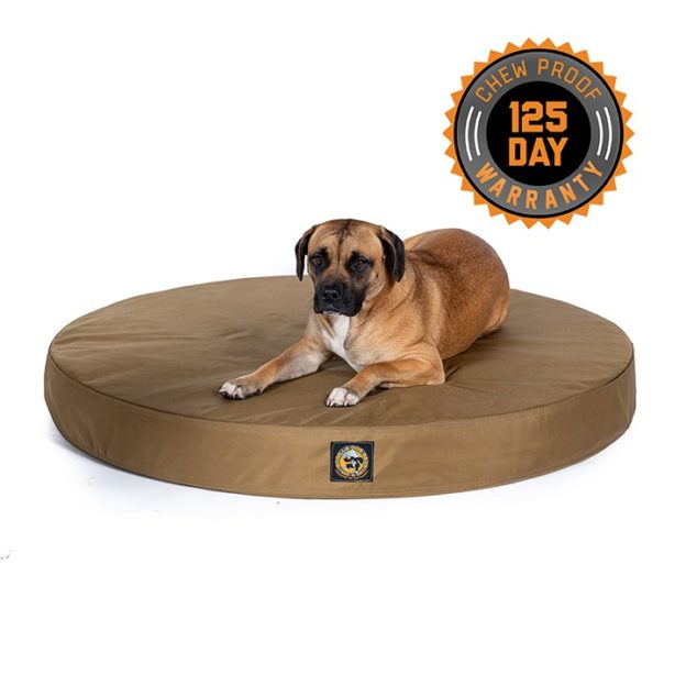 Solid Color Gorilla Ballistic Tough Round Orthopedic Dog Bed™
