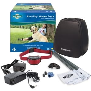 PIF00 13672 Stubborn Dog Stay Play Wireless Fence Receiver Collar by PetSafe Chew Proof Dog Beds