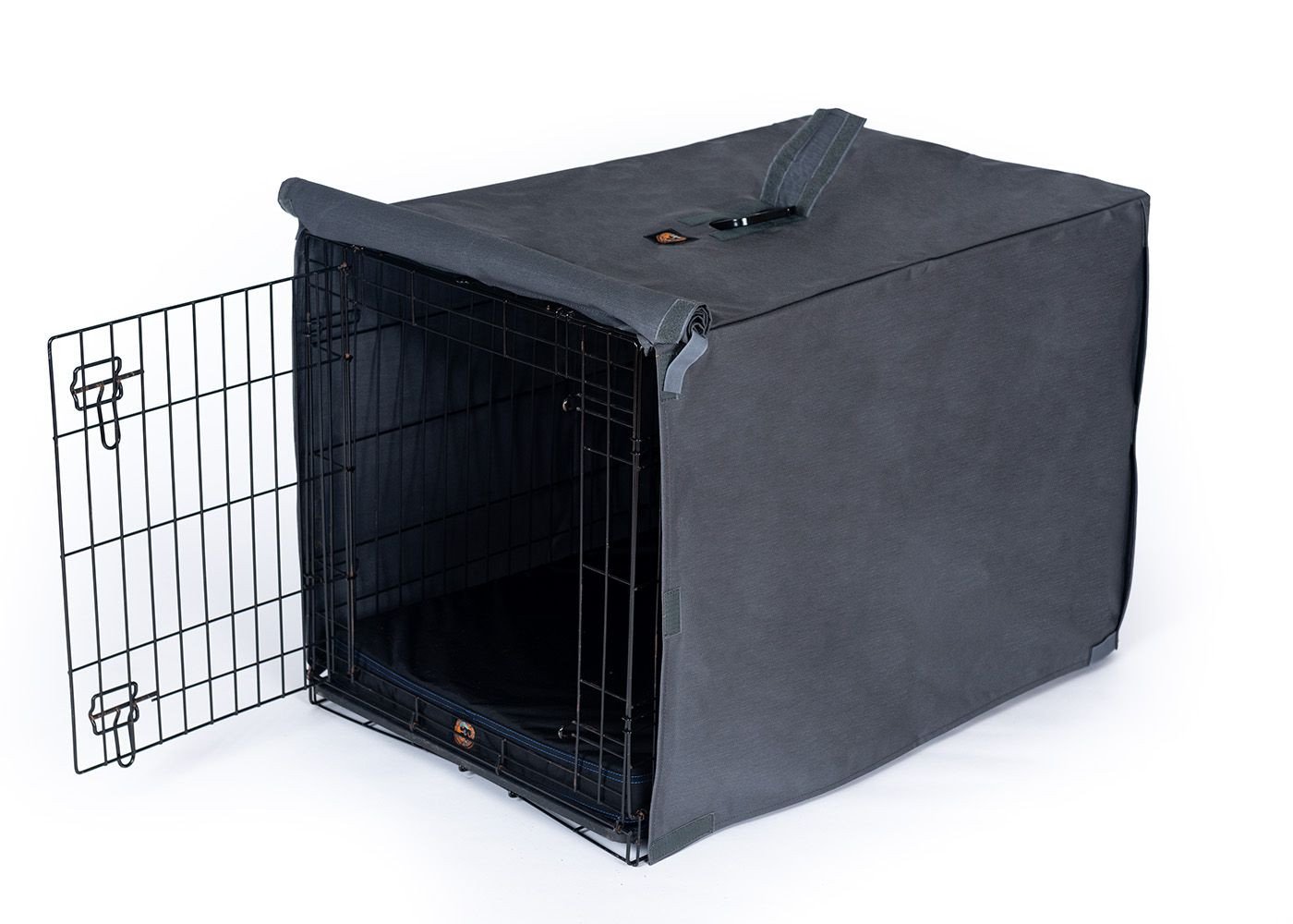 Fits Most Dog Crates Cover only-Full Gray-42 Inch Dog Crate Cover Durable Polyester Pet Kennel Cover Universal Fit for Wire Dog Crate