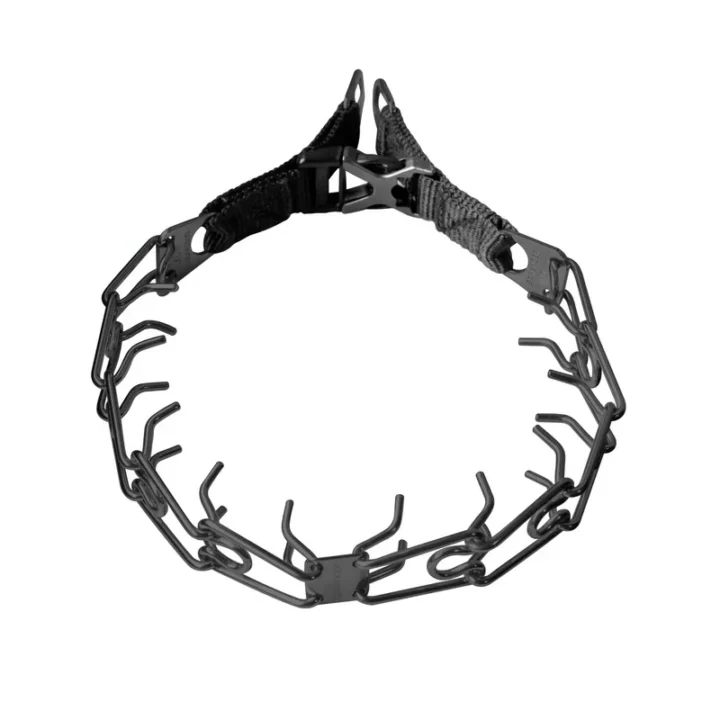 NEW! Herm Sprenger Training Collar with Center-Plate & Spyder Buckle