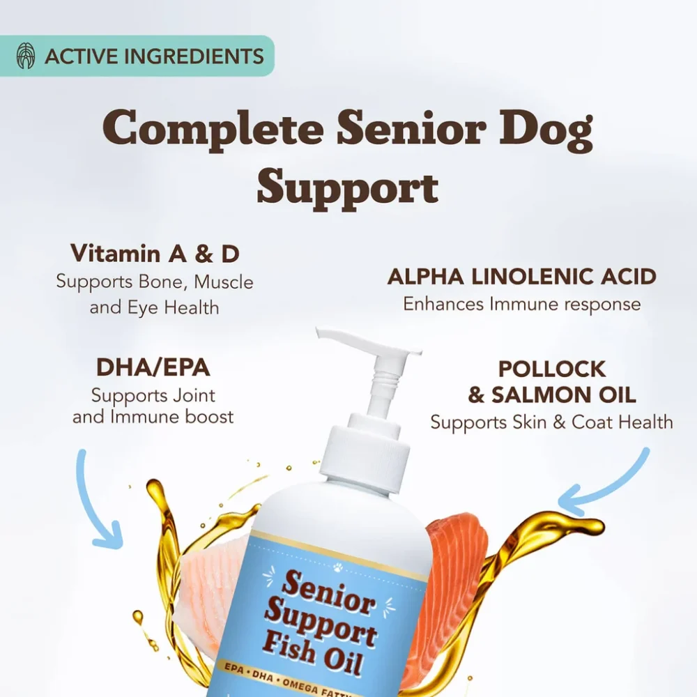 NEW! Senior Support Fish Oil - 16 oz - Image 2