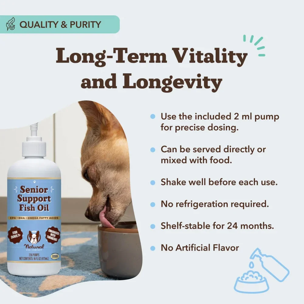 NEW! Senior Support Fish Oil - 16 oz - Image 3