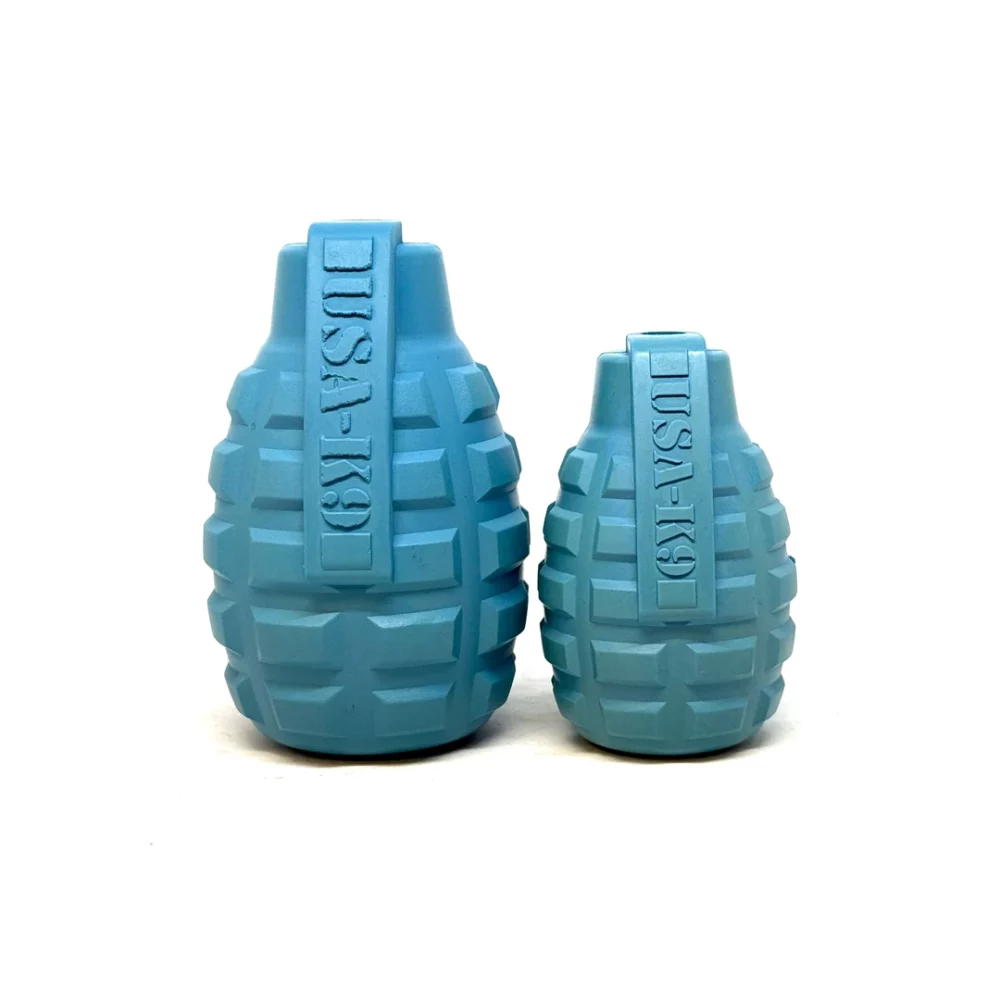 K9 Grenade Reward Chew Toy-Steel Blue - Image 2