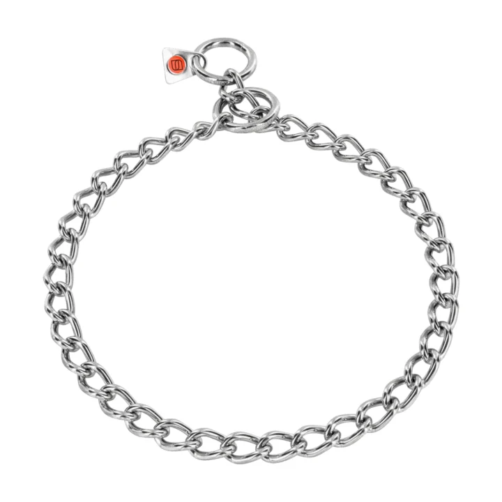 Stainless Steel and Steel Chrome Plated  Round Chain Link Collar - 3mm