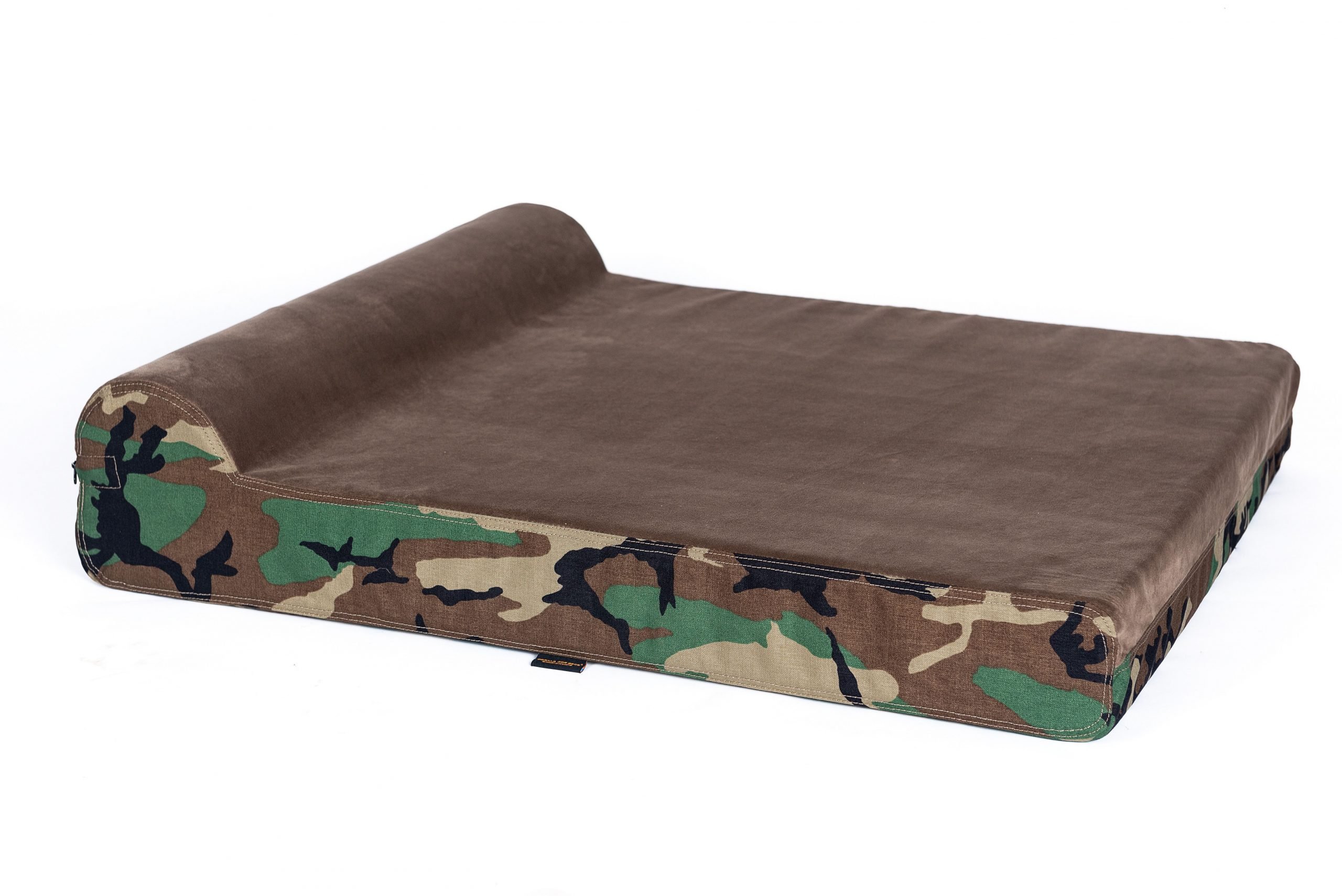 QIAOQI Dog Bed Crate Mat Grey Kennel Pad Washable Orthopedic Pillow Pet Beds Dense Cushion Padding Bolster 